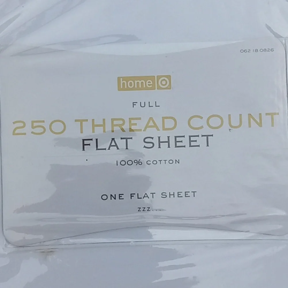 Vintage 100% Cotton One Full Sized Flat Sheet